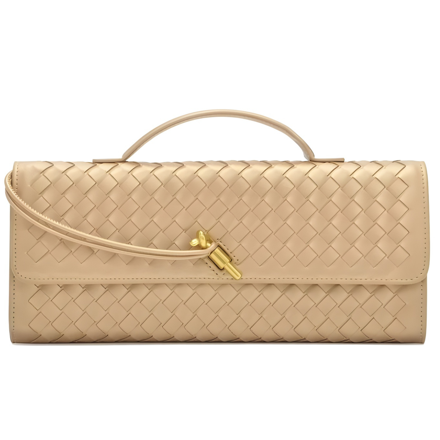 Bolso clutch trenzado