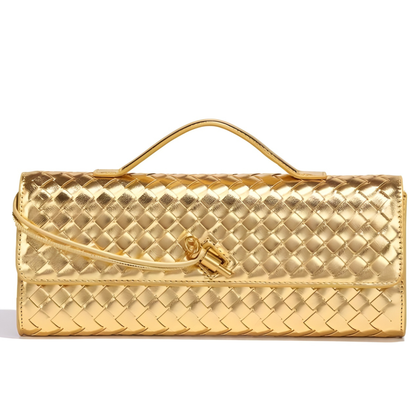 Bolso clutch trenzado