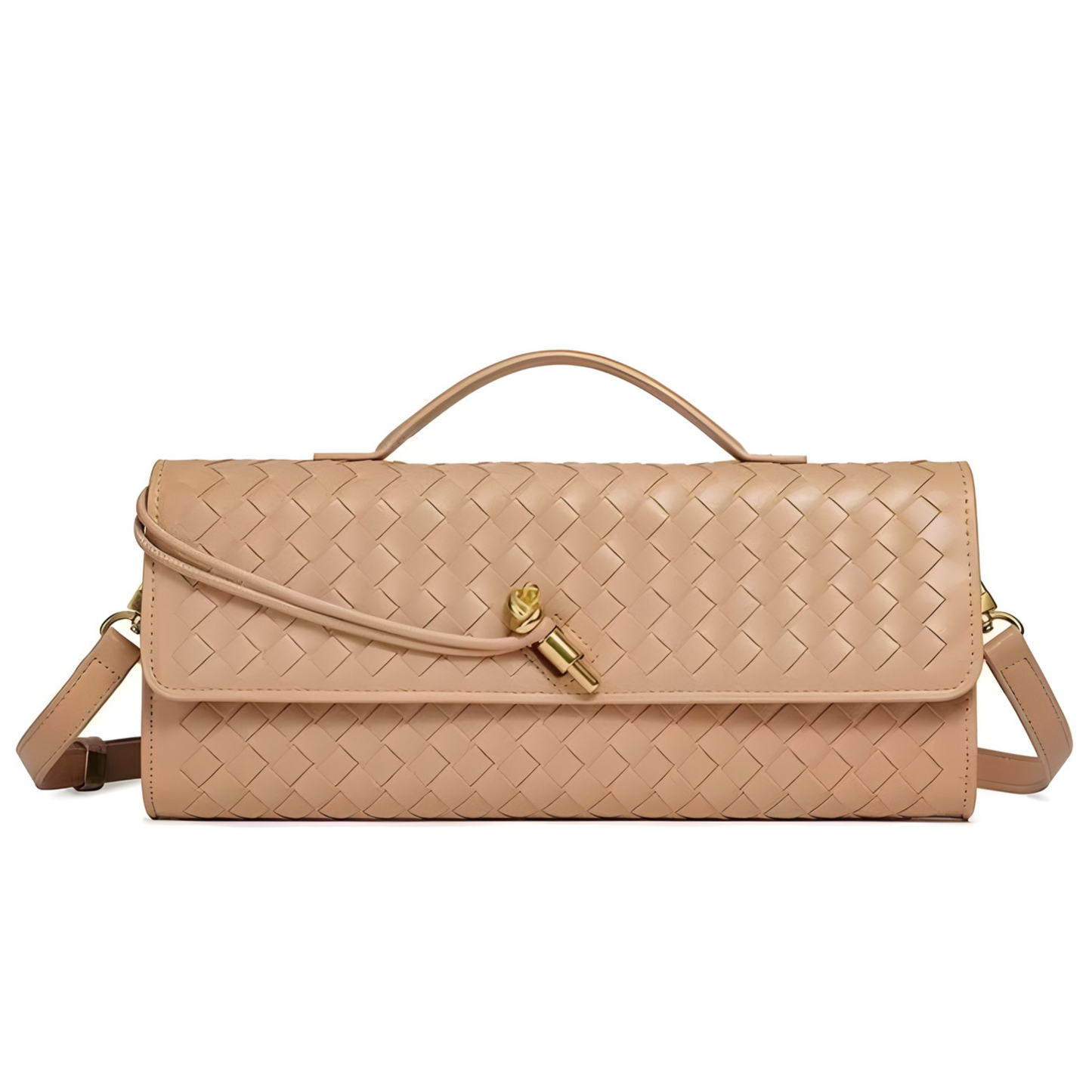 Bolso clutch trenzado