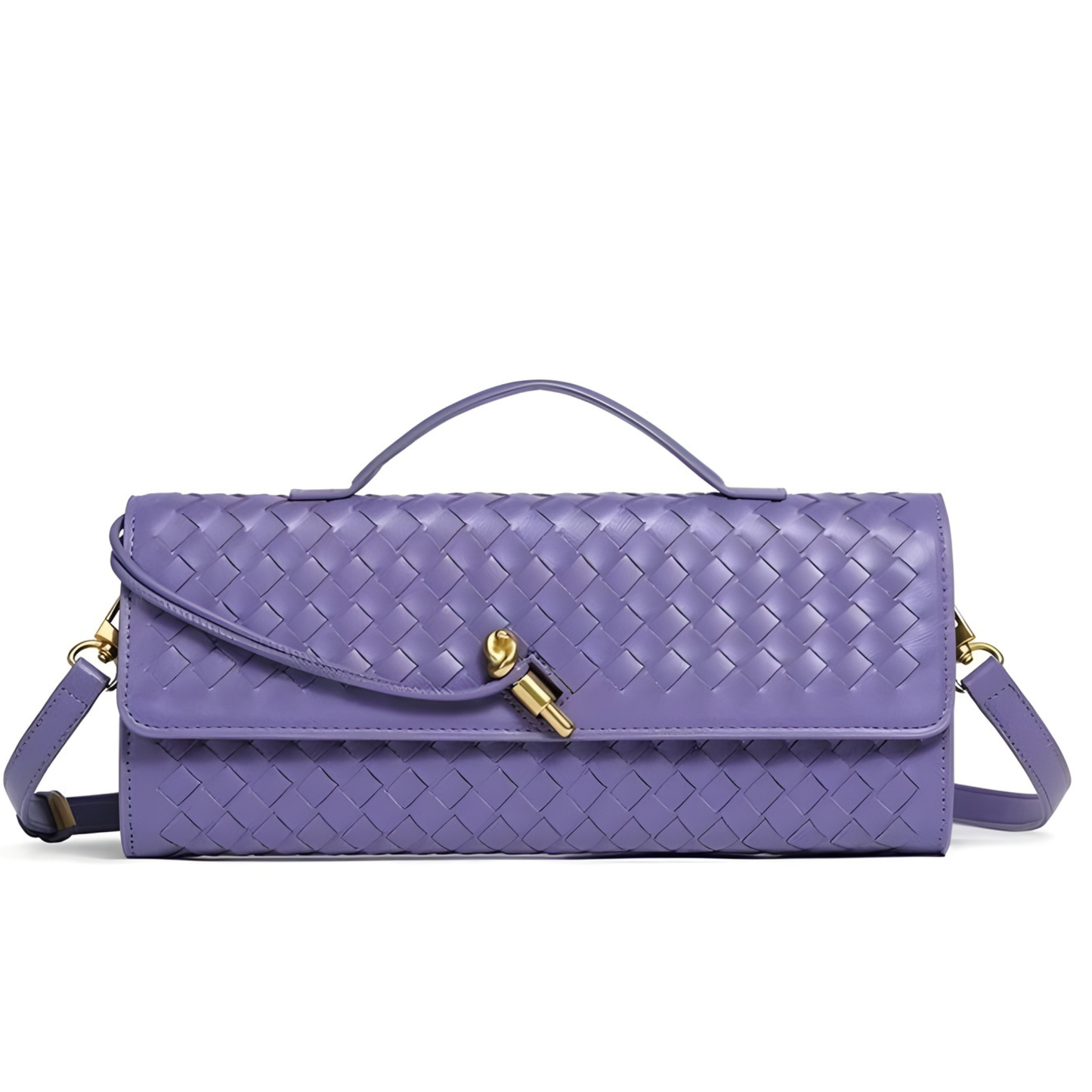 Bolso clutch trenzado