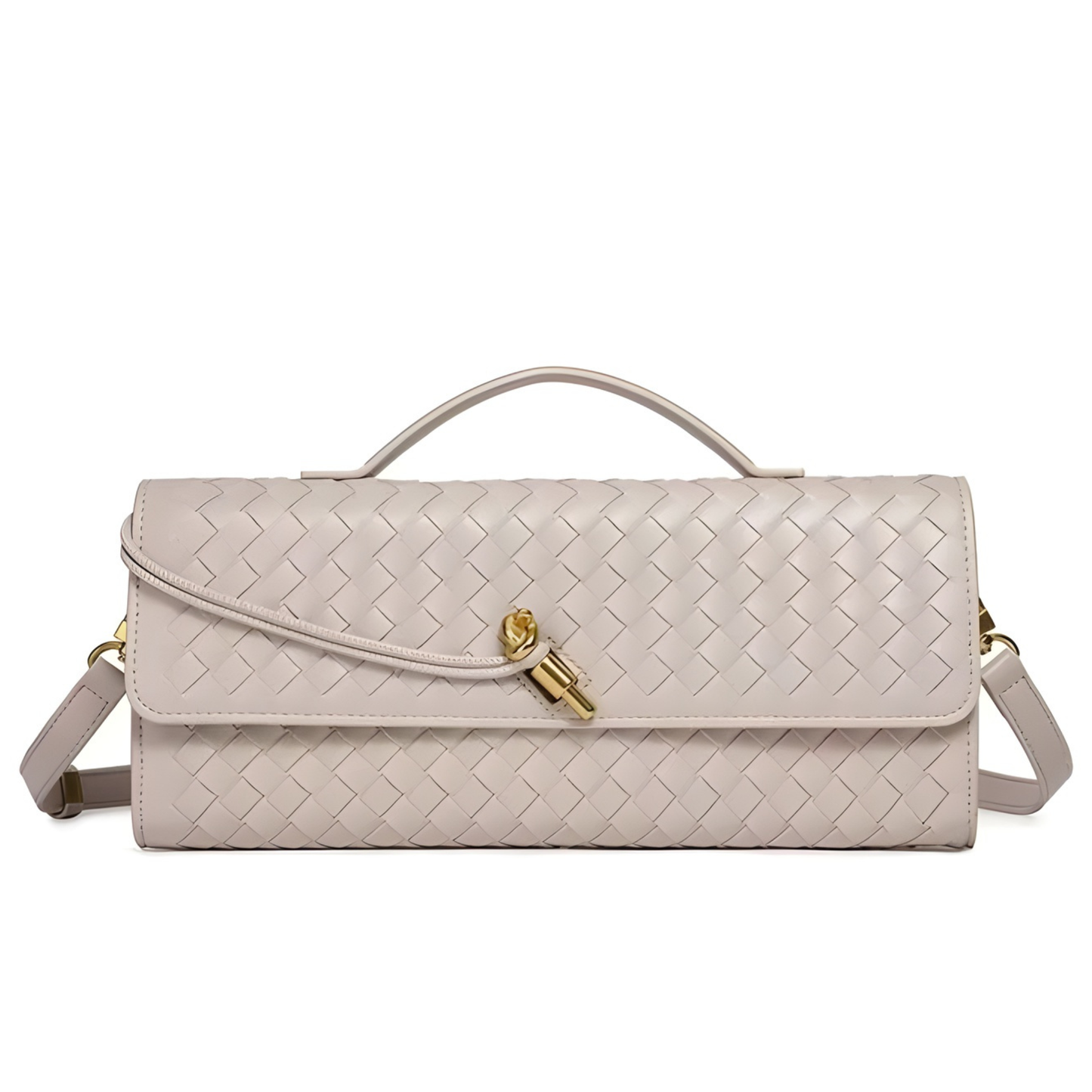 Bolso clutch trenzado