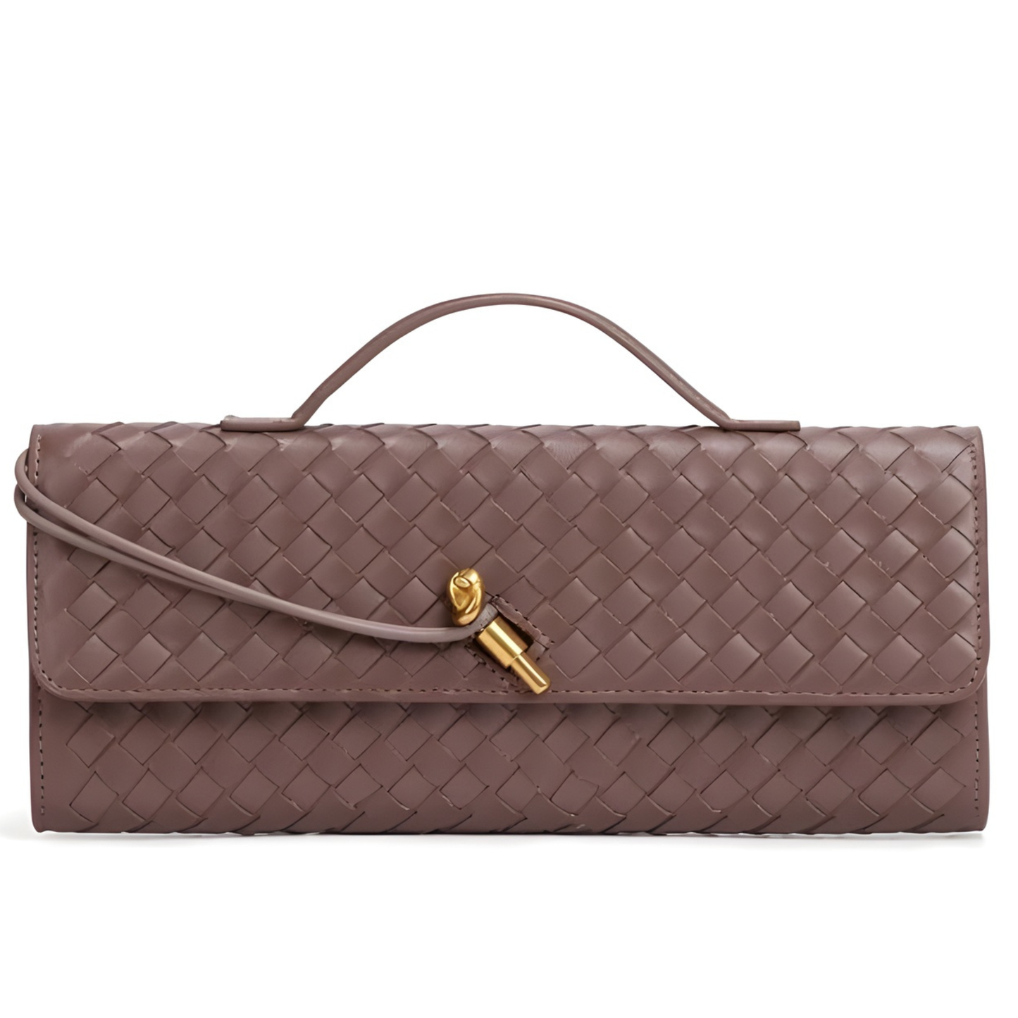 Bolso clutch trenzado