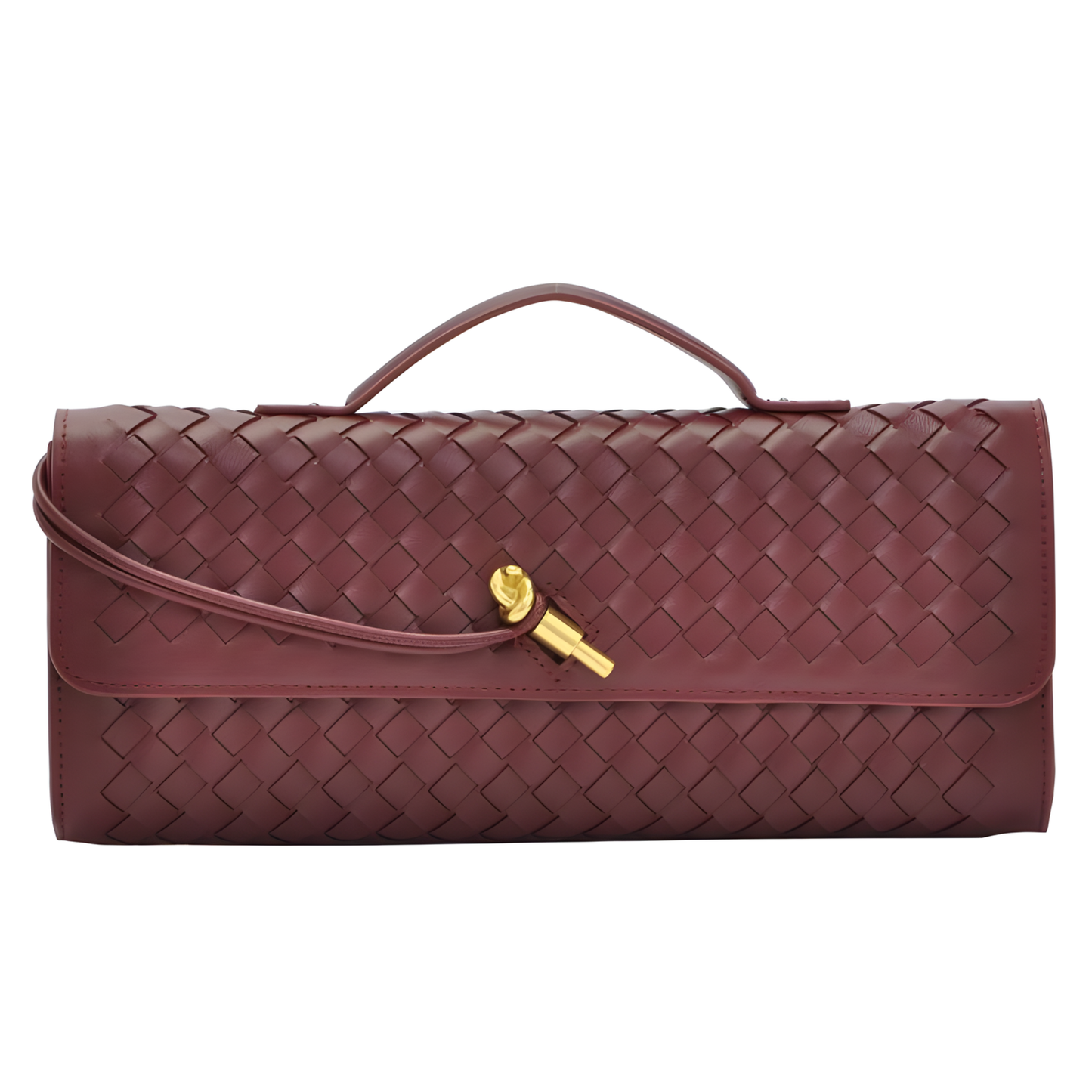 Bolso clutch trenzado