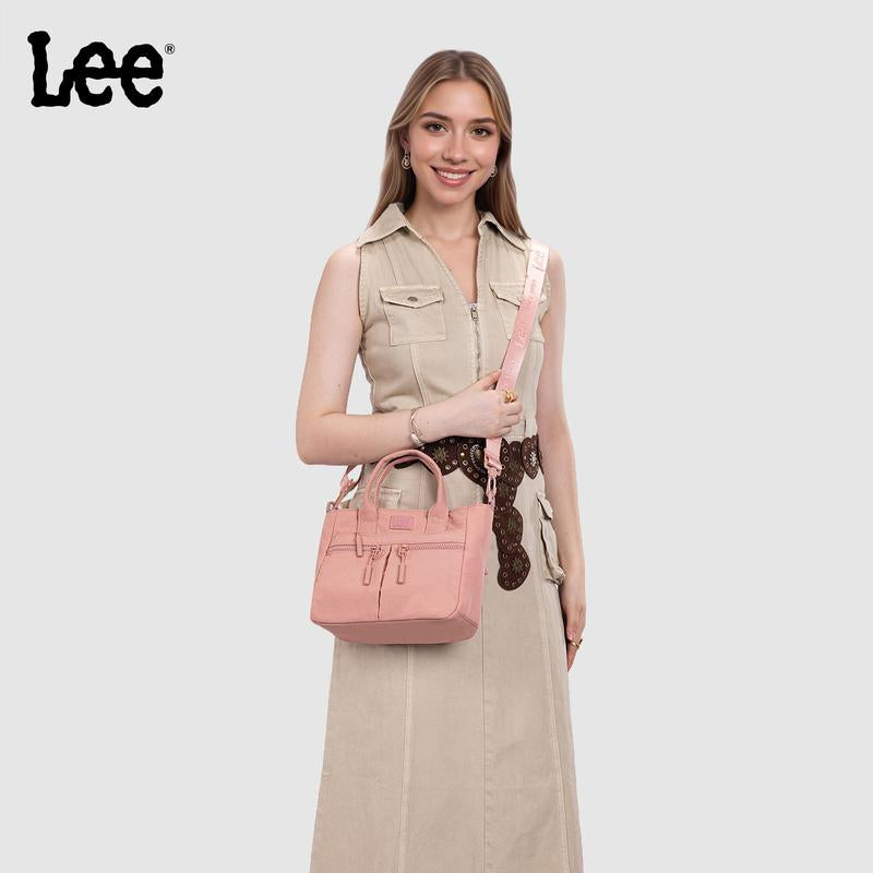 Montana West X Lee Small Crossbody Bag for Women Nylon Tote with Multiple Pockets Perfect Christmas Gift Lightweight Travel Work School Bag