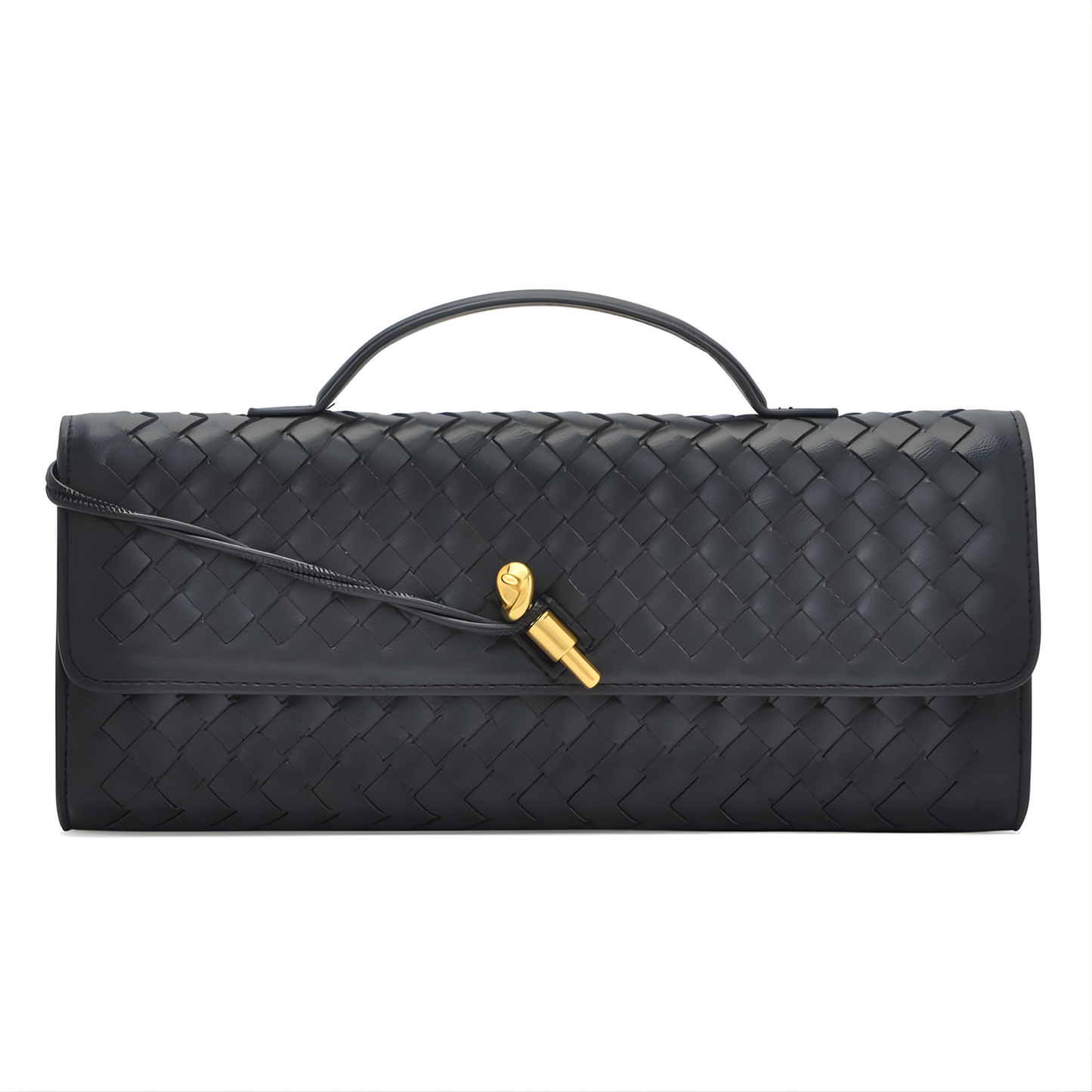 Bolso clutch trenzado