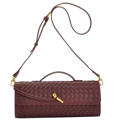 Bolso clutch trenzado