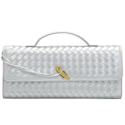 Bolso clutch trenzado