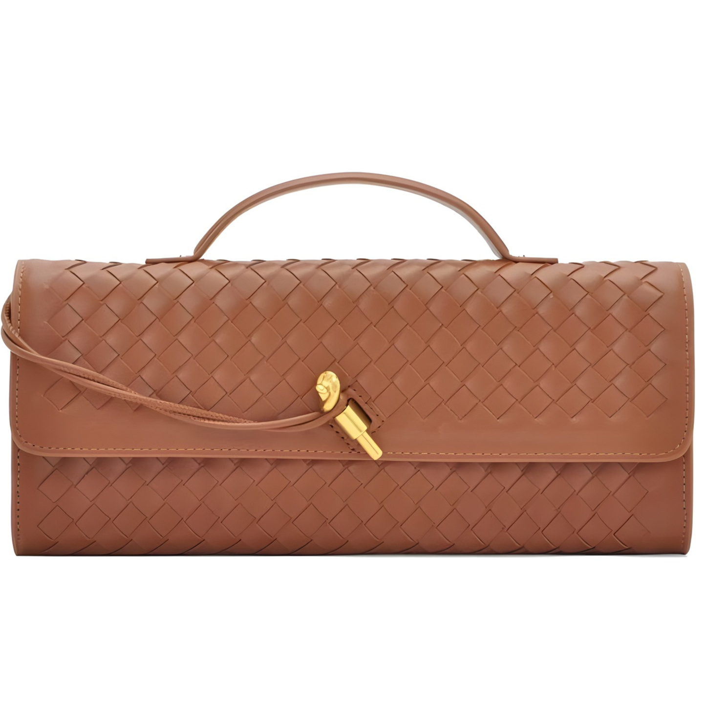 Bolso clutch trenzado