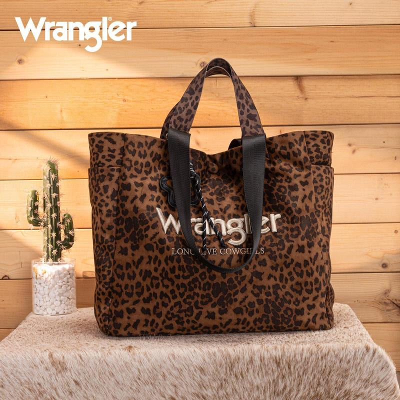 Wrangler Large Tote Bag for Women Casual Designer Shoulder Bag Handbag for Travel Work Gym