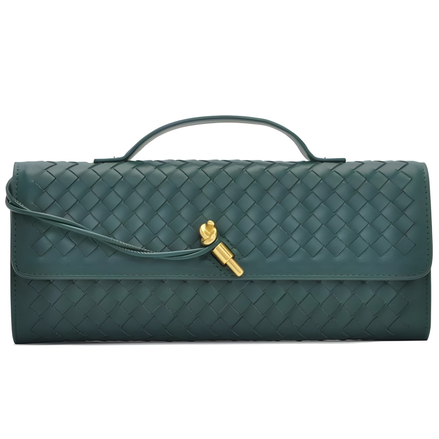 Bolso clutch trenzado