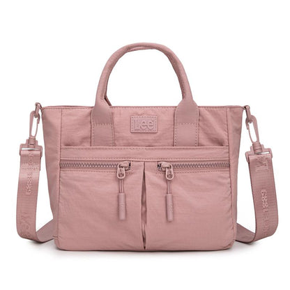 Montana West X Lee Small Crossbody Bag for Women Nylon Tote with Multiple Pockets Perfect Christmas Gift Lightweight Travel Work School Bag