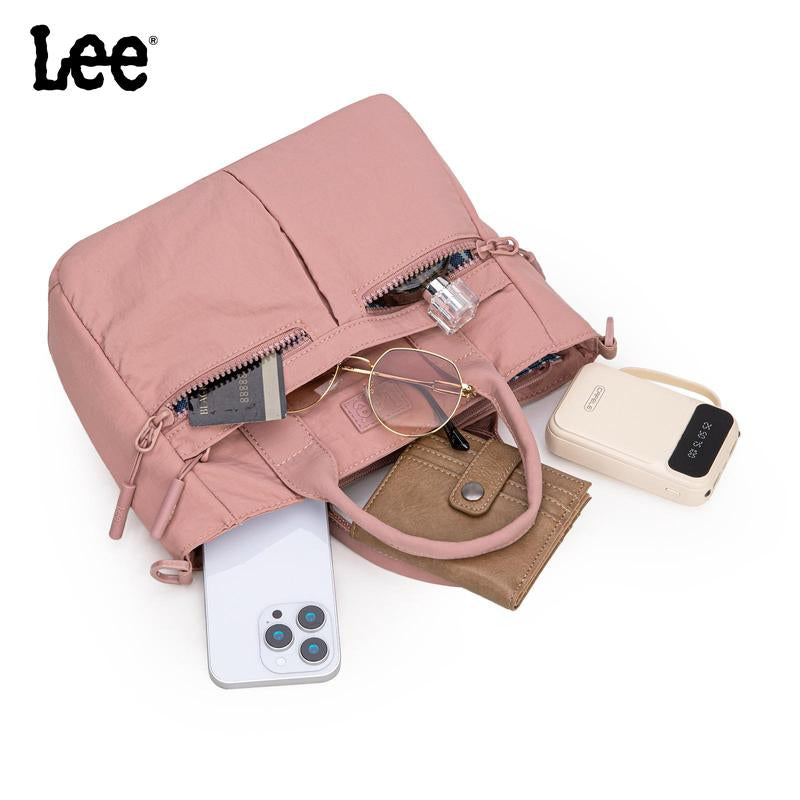 Montana West X Lee Small Crossbody Bag for Women Nylon Tote with Multiple Pockets Perfect Christmas Gift Lightweight Travel Work School Bag