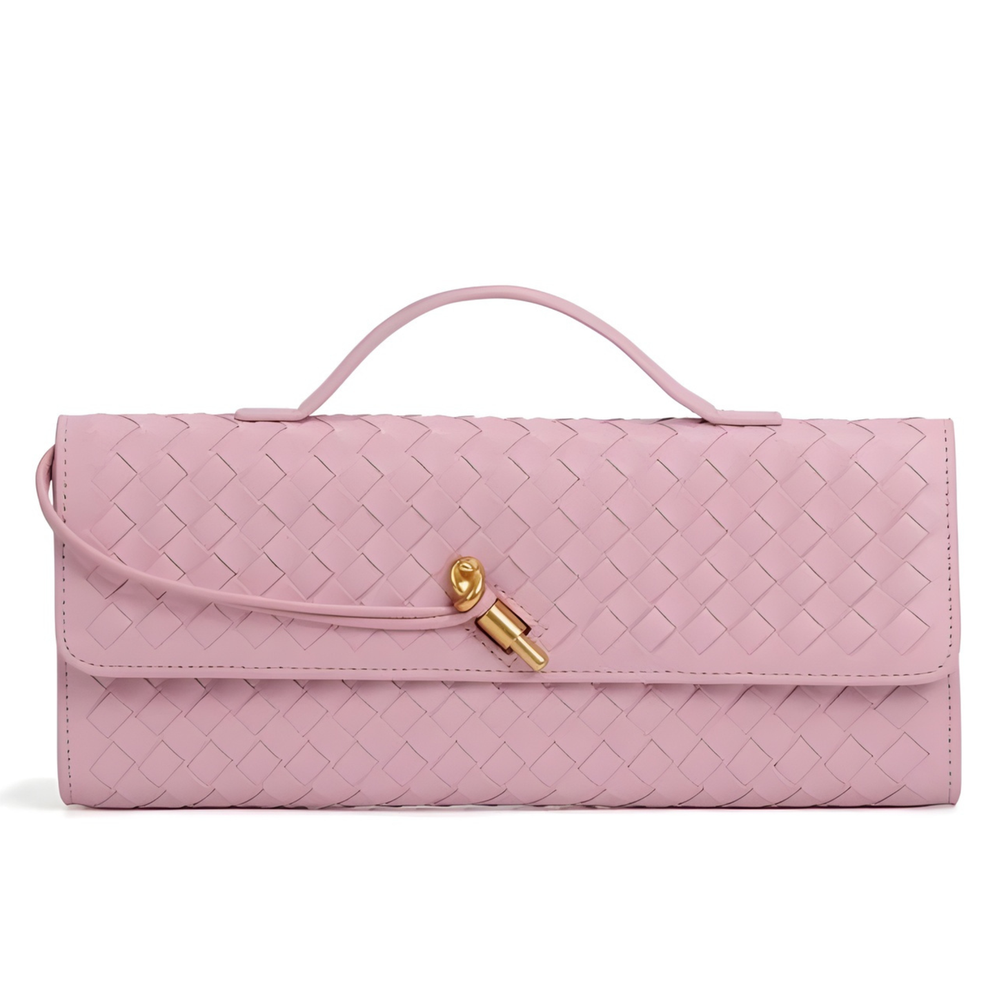 Bolso clutch trenzado