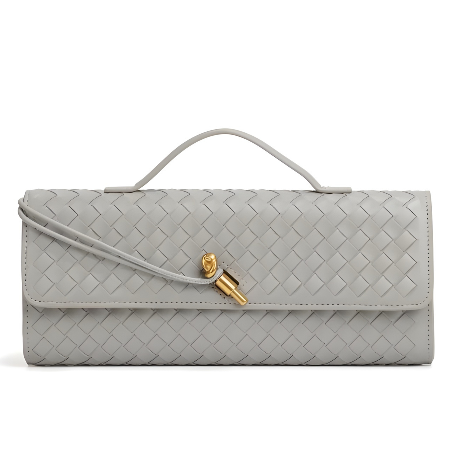 Bolso clutch trenzado